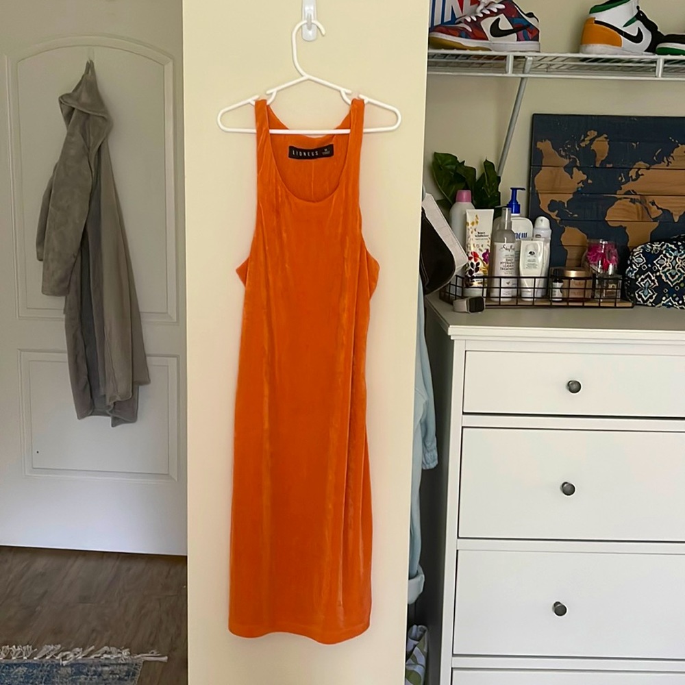 Burnt orange dress